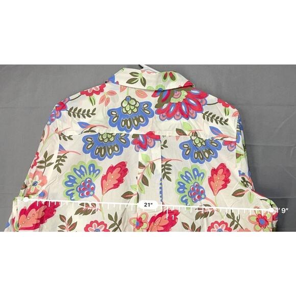 Talbot’s Modern Classic Shirt Darling Floral Sz 1X - Picture 5 of 14